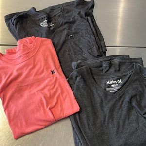 Hurley t shirt lot of 3
